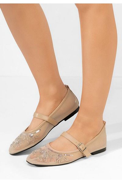 B T Shoes Balerini dama Theressa bej