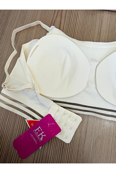 ENDAMIM Laser Cut Six-Stripe Detail Bra Strapless Wire Free Non-Marking with Replaceable Pads - 1240