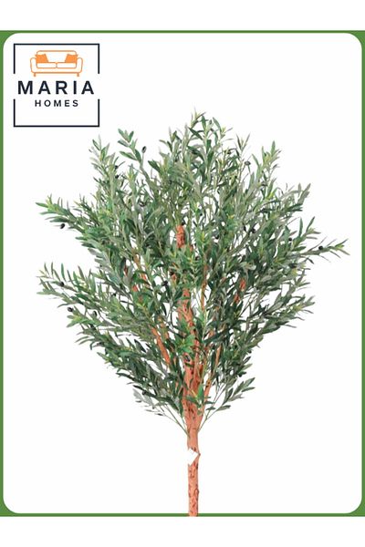 MARIA HOMES Artificial Olive Tree 210 cm – Large Indoor Decorative Tree with Gray Pot