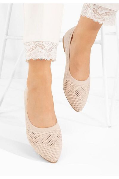 B T Shoes Balerini dama Letysia bej