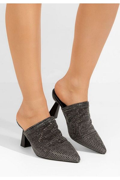 B T Shoes Elegant women's slippers Vanelsa black