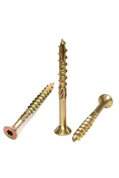 OEM Set 100 șuruburi de lemn pentru tâmplărie, cap înecat, TX30 - 6x180 mm