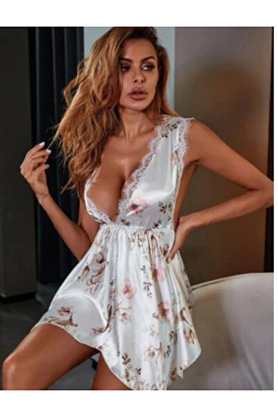 Akarka Saten mini gecelik