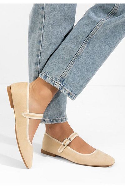 B T Shoes Balerini dama Katianna bej