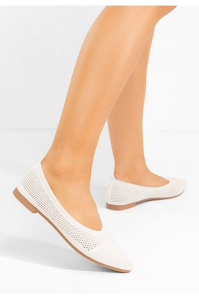 B T Shoes Balerini dama Letysia V3 albi