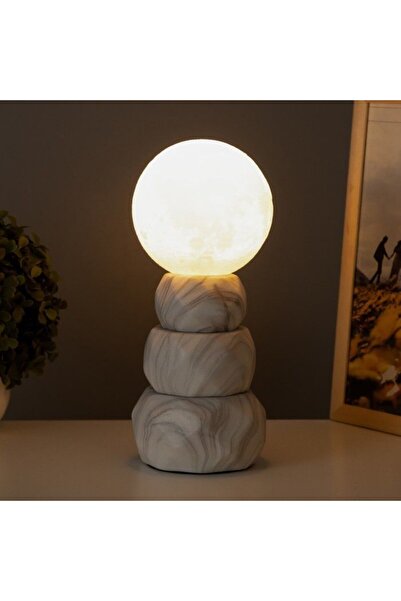 OEM Ceramic Table Lamp with Marble Style, Decorative Design