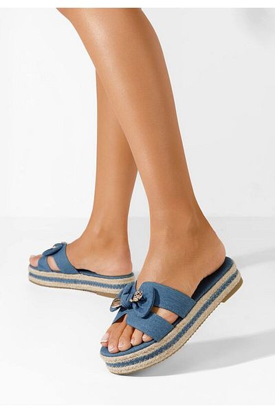 B T Shoes Women's Stephany denim slippers