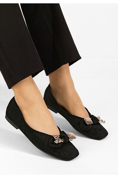 B T Shoes Women's Bethania black ballet flats
