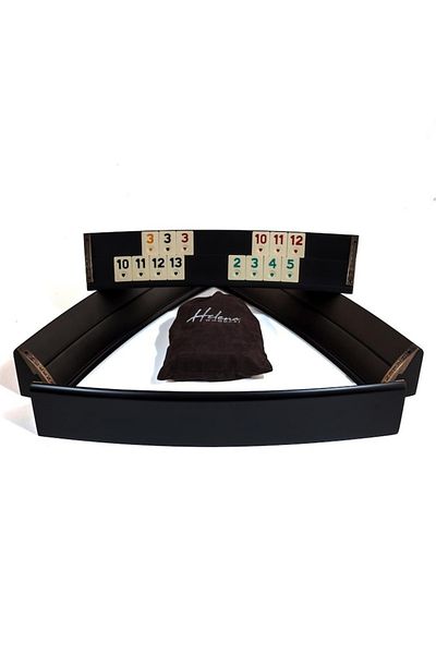 Helena Semi-round solid wood rummy game 2639 BLK