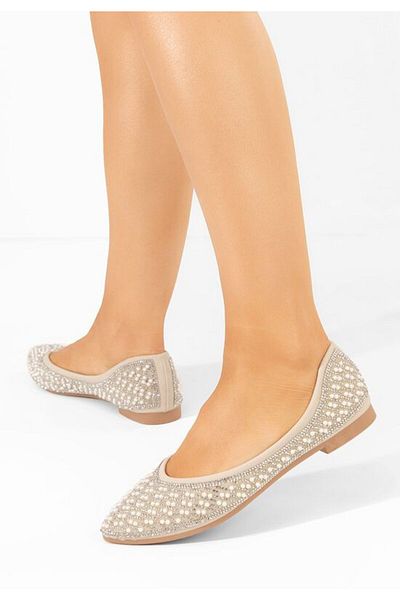B T Shoes Balerini eleganti Charity bej