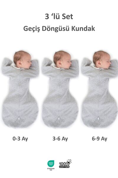 Le Touche Baby Sleeping Bag Boy Girl Swaddle Set of 3