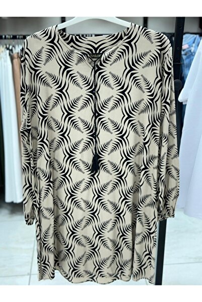 Butik BÜYÜK BEDEN BAĞLAMALI UZUN TUNİK