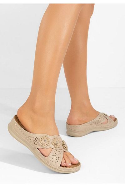 B T Shoes Slippers with orthopedic sole Clarysa beige