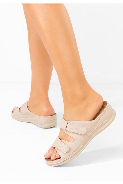 B T Shoes Slippers with orthopedic sole Raquela beige