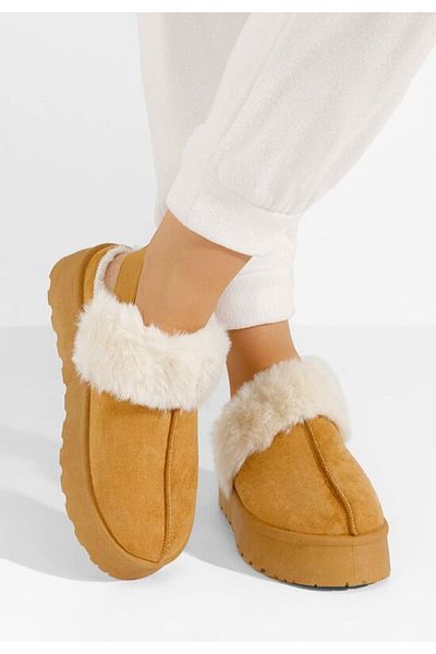 B T Shoes Edden V2 platform slippers camel