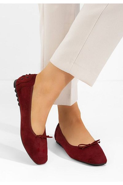 B T Shoes Balerini dama Amania V2 bordo