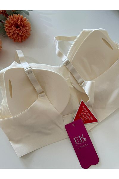 ENDAMIM Laser Cut Bra with Removable Pad, Wire-Free, Non-Marking - 1241