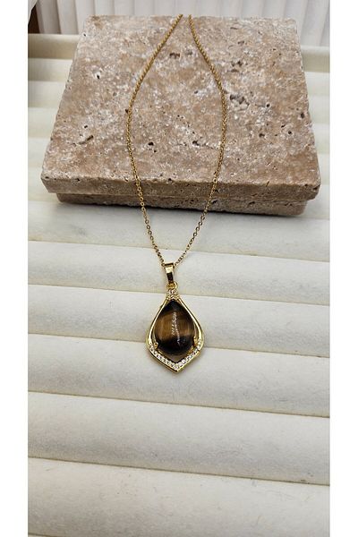 AURA Natural Stone Steel Necklace Special Series