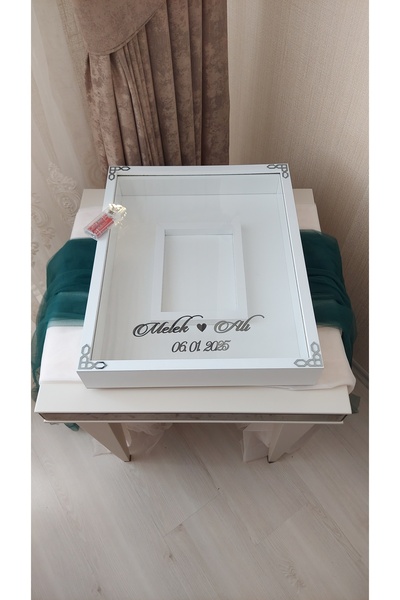 Verda Çerçeve 40x50 Cm Fotoğraf Bölümlü Anı Çerçevesi! Ledli Ve Isimli Gül Ta...