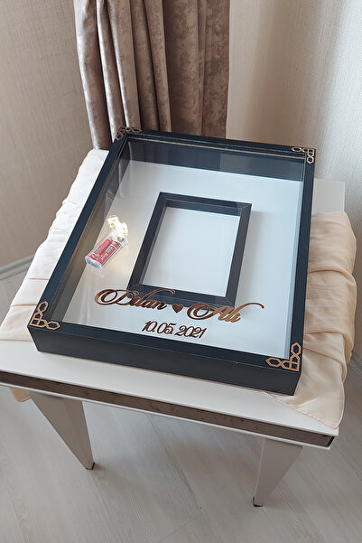 Verda Çerçeve 40x50 Cm Fotoğraf Bölümlü Anı Çerçevesi! Ledli Ve Isimli Gül Ta...