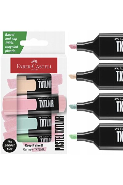 Faber Castell Fosforlu Kalem Mini Pastel 4'lü Set - 154214