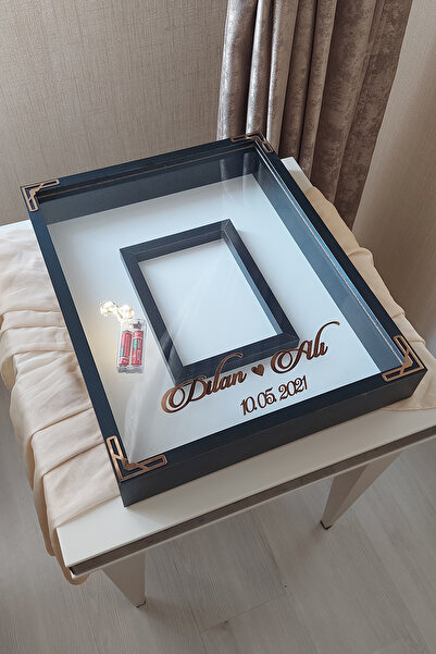 Verda Çerçeve 40x50 Cm Fotoğraf Bölümlü Anı Çerçevesi! Ledli Ve Isimli Gül Ta...