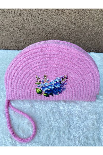 ELÇİÇEK HOME Straw Bag, Clutch Bag, Portfolio Bag, Handbag