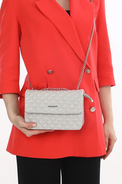 Senna Collection Wonderful Crossbody Bag with Quilted Chain ​​Detail