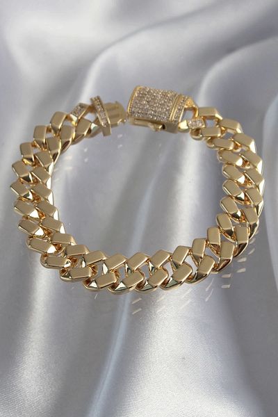Mey İthalat Bfs vip series gourmet zircon stone gold color bracelet