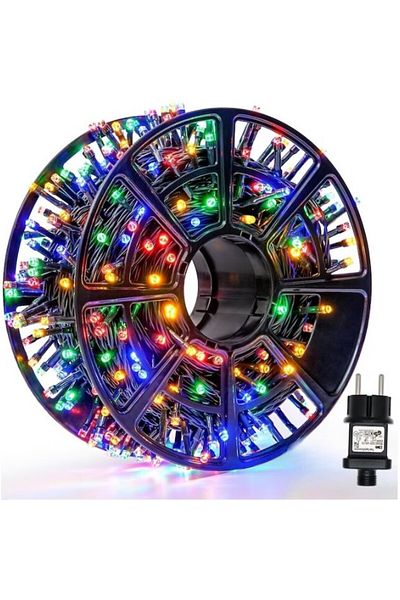 OEM indoor/outdoor linear Christmas installation, 80m roll, 8 light effects, multicolor