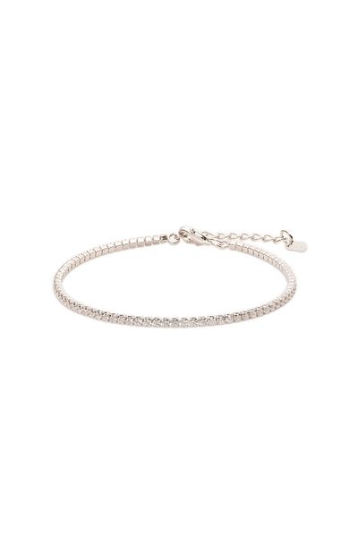 ElectraStore Set of 2 Silver Tennis Bracelets Myra