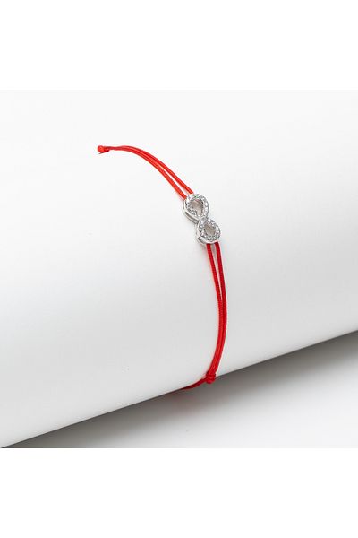 ElectraStore Handmade Silver Infinity Bracelet