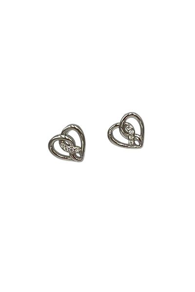 ElectraStore 925 Silver Love Earrings