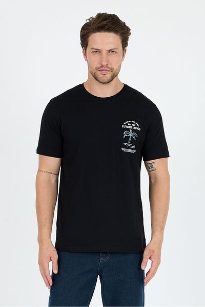 Rodi Men's 100% Cotton Crew Neck Short Sleeve Printed T-Shirt Comfortable and Stylish Casual Men's T-Shirt 0027