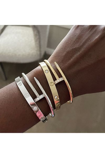 ElectraStore Set of 4 Luxury LOVE + CUI Bracelets