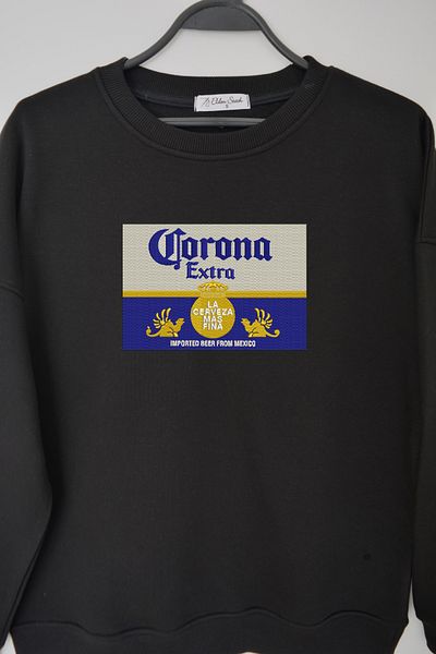 EldenStitch Corona Extra Embroidered Unisex Oversize Sweatshirt