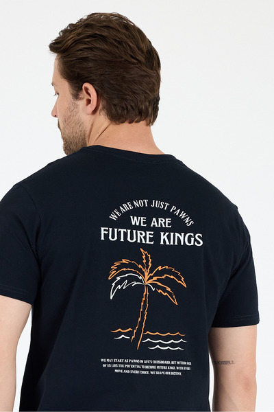 Rodi Men's 100% Cotton Crew Neck Short Sleeve Printed T-Shirt Comfortable and Stylish Casual Men's T-Shirt 0027