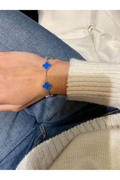 ElectraStore Alhambra Bracelet With Flowers BLUE SAPPHIRE
