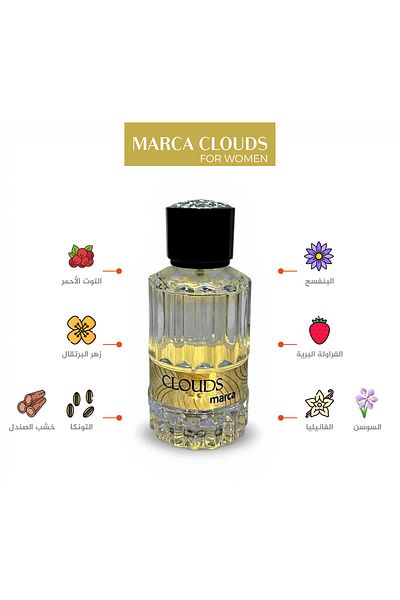 MR MARACA MARACA Clouds Perfume for Women - Floral Violet, Red Berries, Strawberry Heart ,Warm Base 100ml
