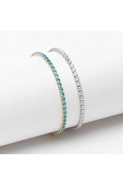 ElectraStore Set of 2 Tennis Bracelets Sage