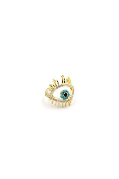 Alray Stone eye cartilage earrings - gold