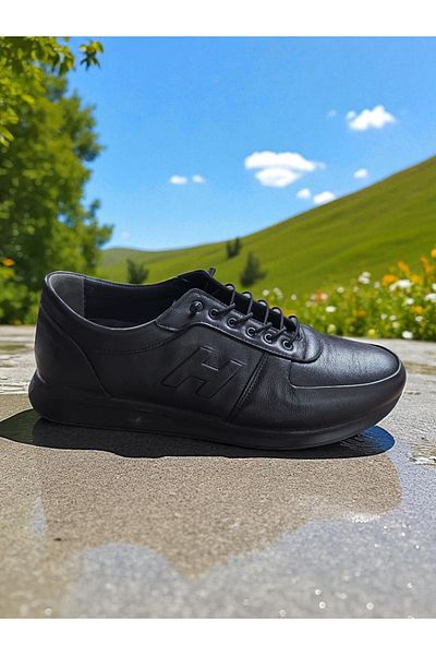 YA AY Konay Byk45, Large Size Men's Genuine Leather Casual Shoes