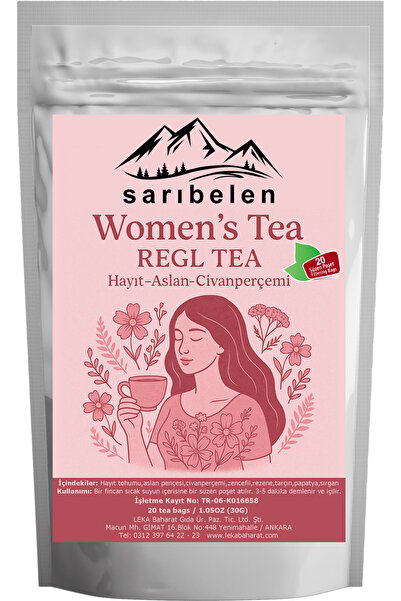 sarıbelen Women’s Tea Regl Tea 30 g 20 Süzen Poşet