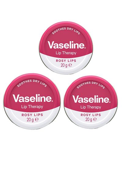 Vaseline Vaseline Lip Therapy Rose & Almond Oil 20g (3 pieces)