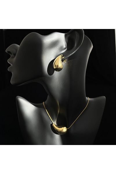 ElectraStore Luxury Gold Jewelry Set