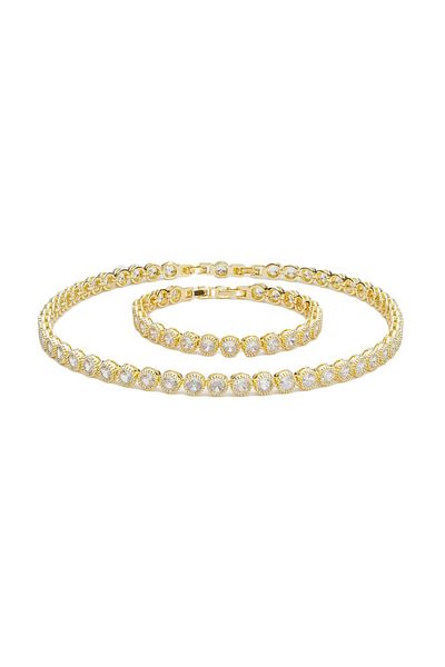 ElectraStore Yellow Gold Plated Splendor Tennis Set