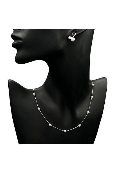 ElectraStore Monalisa 925 Silver Jewelry Set