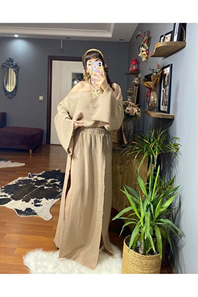 MODAGK Bohemian Raw Linen Women's Set