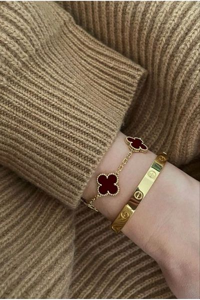 ElectraStore Mi Corazón Onyx Bracelet Set