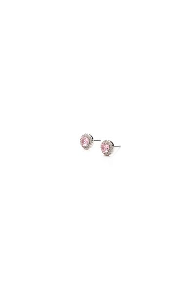 ElectraStore Princess Pink Silver Earrings
